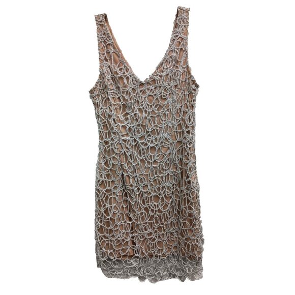 Forever 21 Silver and Tan Mini Dress - Picture 1 of 9